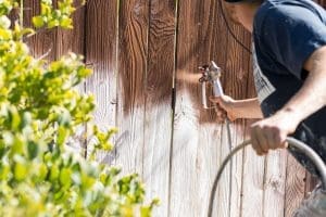 fence stain seal service fencing contractor fences repair service